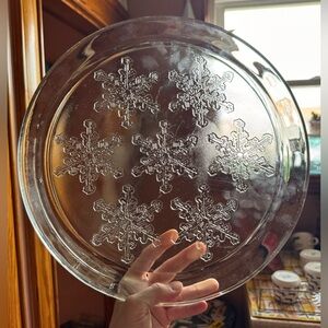 Christmas Vintage Snowflake Platter❄️